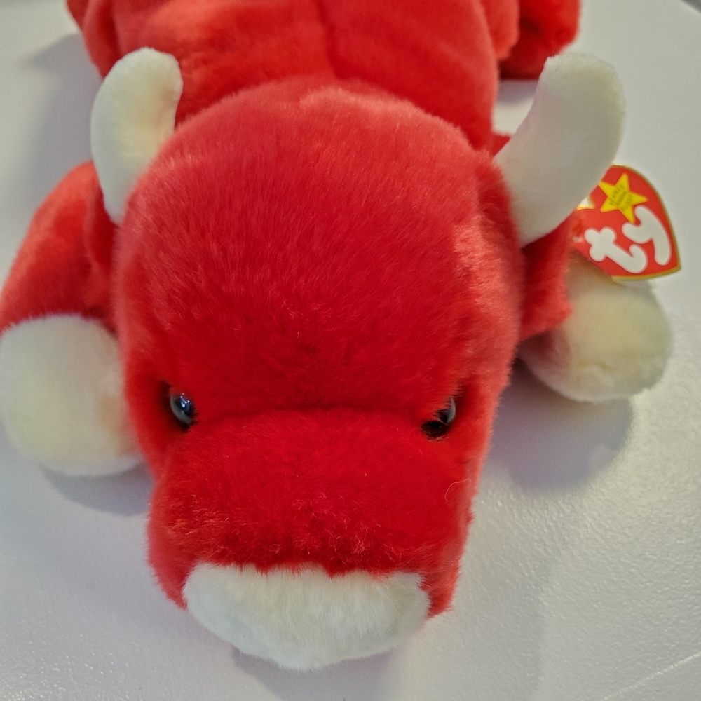Mint TY SNORT 14" Beanie Buddie Bull / Chinese OX